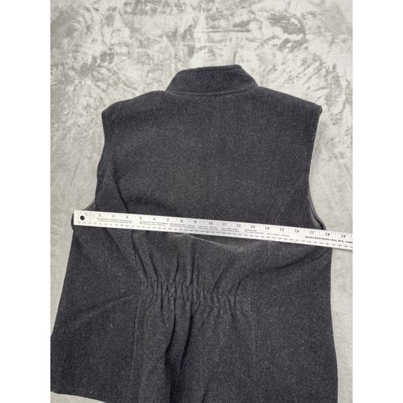 Wyoming Traders Vest Womens Medium Black 100% Wool Full Zip Western Riding Work - Picture 8 of 8